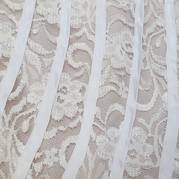 Alfani Lace Striped Dress 10 - Picture 4 of 6